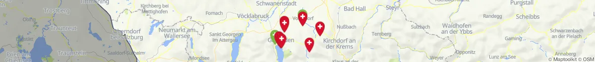 Kartenansicht für Apotheken-Notdienste in der Nähe von Kirchham (Gmunden, Oberösterreich)